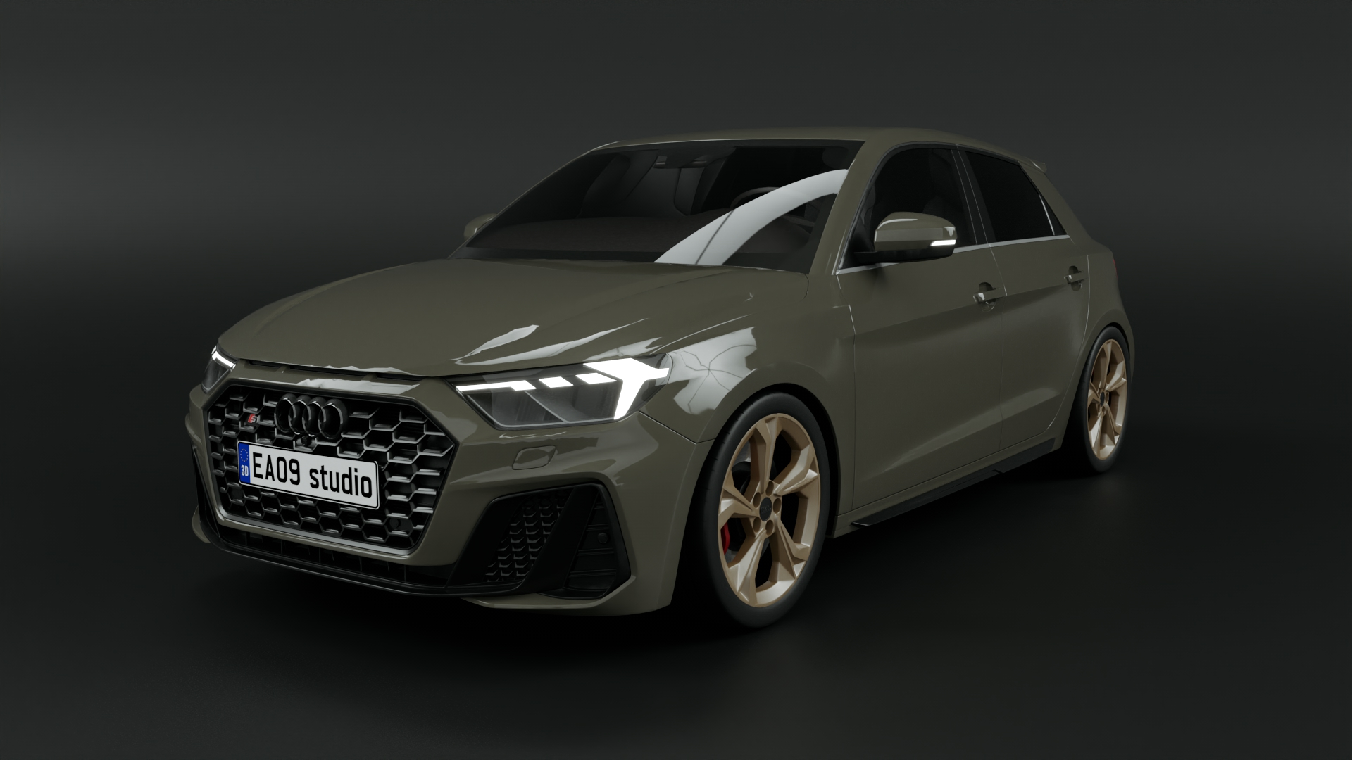 2022 Audi A1 Sportback sline by EA09studio 3DOcean